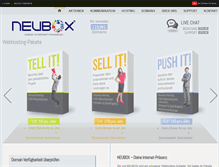 Tablet Screenshot of neubox.ch